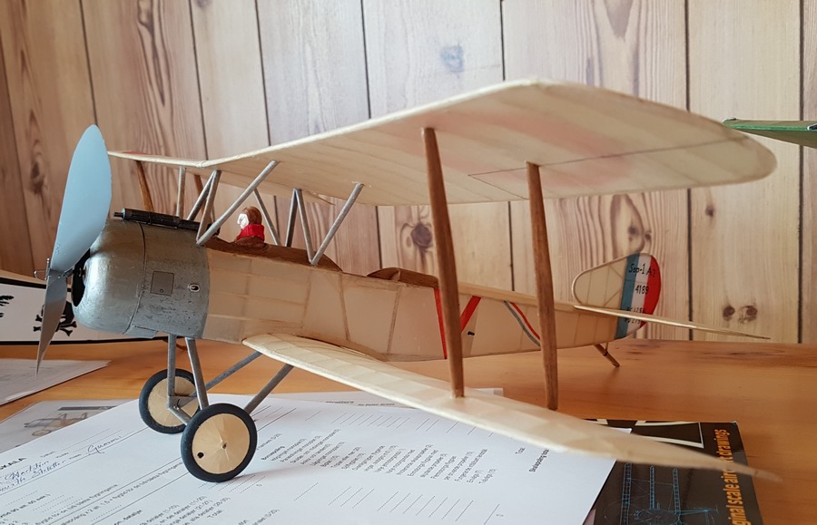 Rubber powered Sopwith Strutter by Andrea