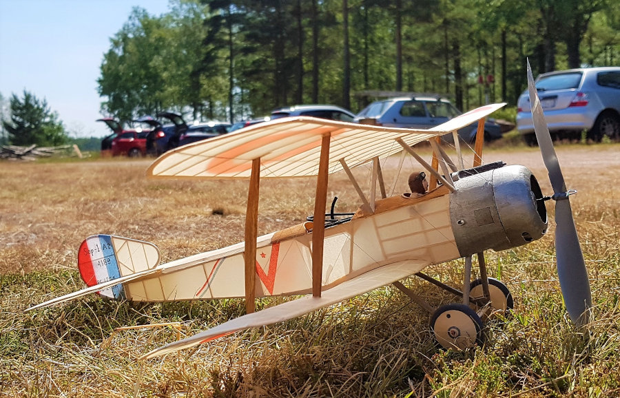 Sopwith Strutter free flight scale model