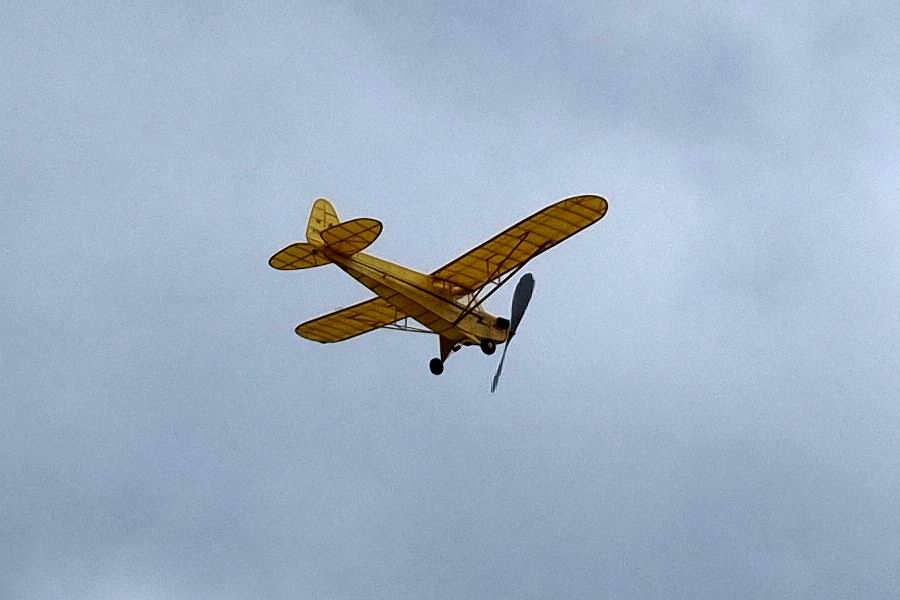rubber powered Piper Cub